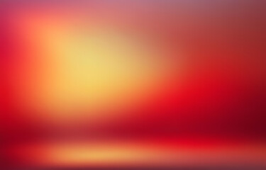 A blurred background with gradient colors from deep red to light yellow.