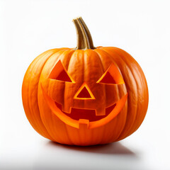 halloween pumpkin isolated on white