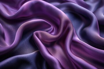 Obraz premium Royal Purple Satin Fabric Texture - Luxurious Abstract Background for Design and Fashion