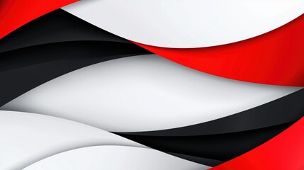 Red and white background with black lines. The background is a combination of red and white colors