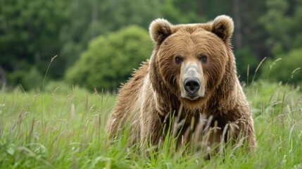 Fototapeta premium Responsible Wildlife Viewing: Join eco-conscious tours that respect wildlife habitats, allowing for non-invasive observation and contributing to conservation efforts. 