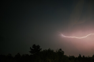 lightning in the night