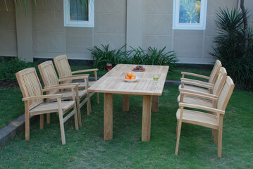 Set of Teak garden furniture outdoor, Teak garden furniture