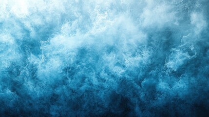Obraz premium Abstract background with blue smoke on a black background.
