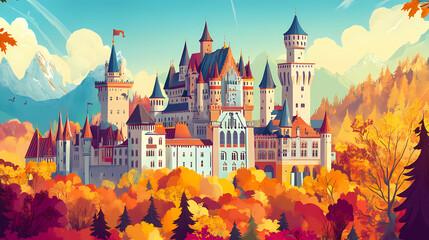 illustration of castle