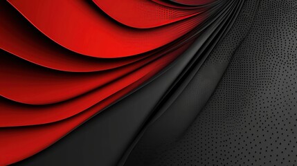 Abstract Red and Black Swirling Pattern