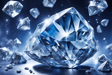 Shiny diamonds in various sizes ,Reflective Surface massive crystal