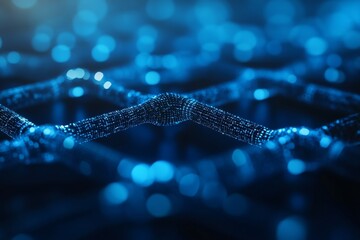 Futuristic Blue T, a vibrant digital creation showcasing a sleek blue T design, infused with advanced technology elements and dynamic patterns.