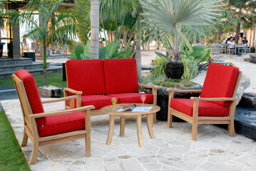 Set of Teak garden furniture outdoor, Teak garden furniture