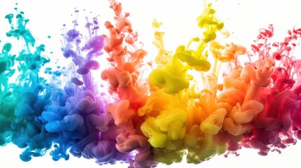 Fototapeta premium Vibrant Color Swirls in Creative Abstract Design