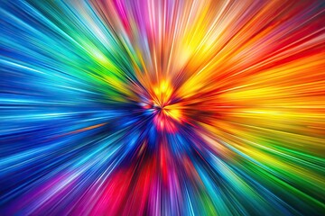 Obraz premium This lively rainbow blur abstract backdrop is ideal for creative designs, offering vibrant colors that enhance visuals in artistic projects and elevate your creative expression.