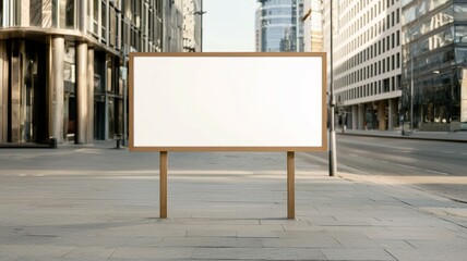 Fototapeta premium Billboard Mockup. Isolated PNG, design template. Advertisement or project object.