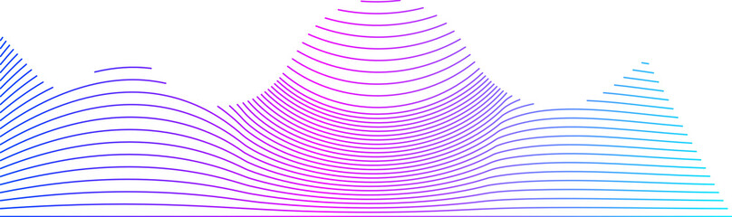 Line mesh wave gradient design element vector