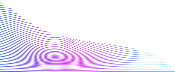 Corner line mesh wave gradient design element vector