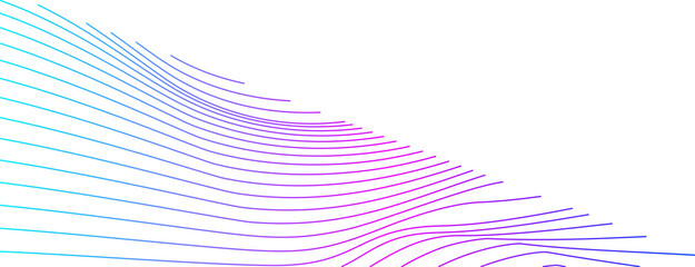 Corner line mesh wave gradient design element vector