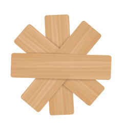 Wooden board illustration.Road signs, signs and nameplates 