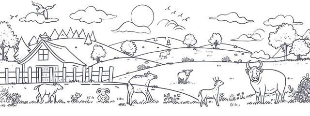 Detailed drawing: outline illustration, form and structure of subject, using precise lines to convey depth, dimension, ideal for graphic design, educational materials, artistic exploration.