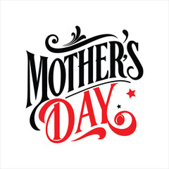 Celebrate Mother's Day with this beautiful T-shirt design, perfect for expressing love!