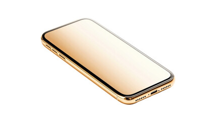 Modern Smartphone or Cell Phone Mockup. Isolated PNG, Design Blank. Advertisement or Project Object.