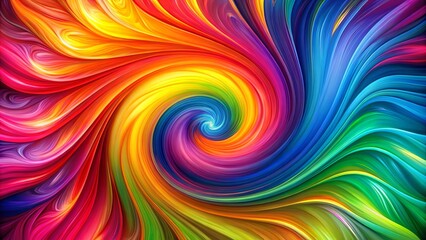 A Vibrant Swirl of Colors Forming a Kaleidoscope of Hues and Patterns