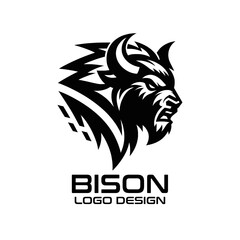 Bison Vector Logo Design