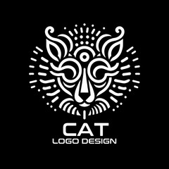 Fototapeta premium Cat Vector Logo Design