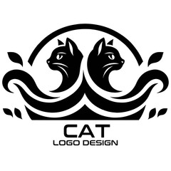 Cat Vector Logo Design