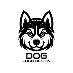 Naklejka premium Dog Vector Logo Design