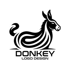 Fototapeta premium Donkey Vector Logo Design