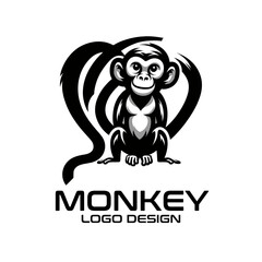 Monkey Vector Logo Design