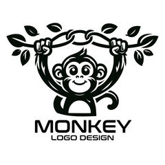 Monkey Vector Logo Design