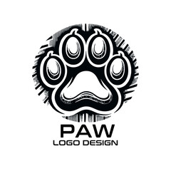 Paw Vector Logo Design