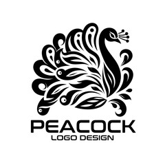 Peacock Vector Logo Design