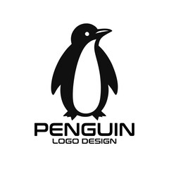 Obraz premium Penguin Vector Logo Design