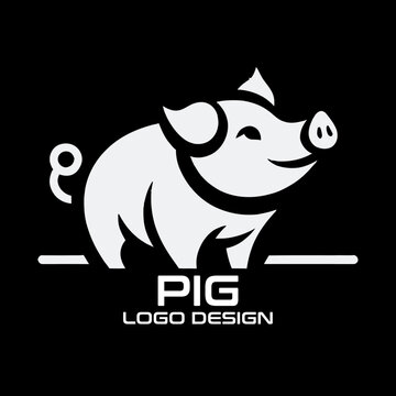 Pig Vector Logo Design 