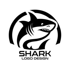 Shark Vector Logo Design 