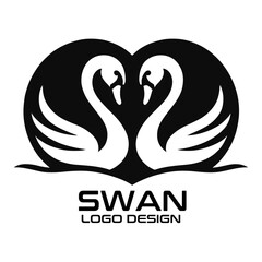Swan Vector Logo Design