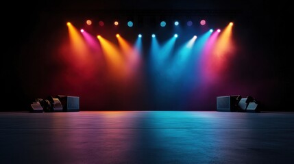 Colorful Stage Lighting Effects for Concert Events