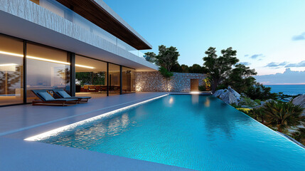 A modern smart home with automated lighting and connected devices designed for better living