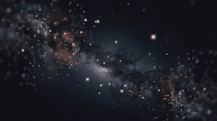 Obraz premium Stunning abstract galaxy background filled with stars and cosmic dust, conveying the beauty of the universe.