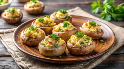 Potato mushroom stuffed vareniky on a plate, Ukrainian cuisine, food, traditional, delicious, homemade, dumplings, pierogi