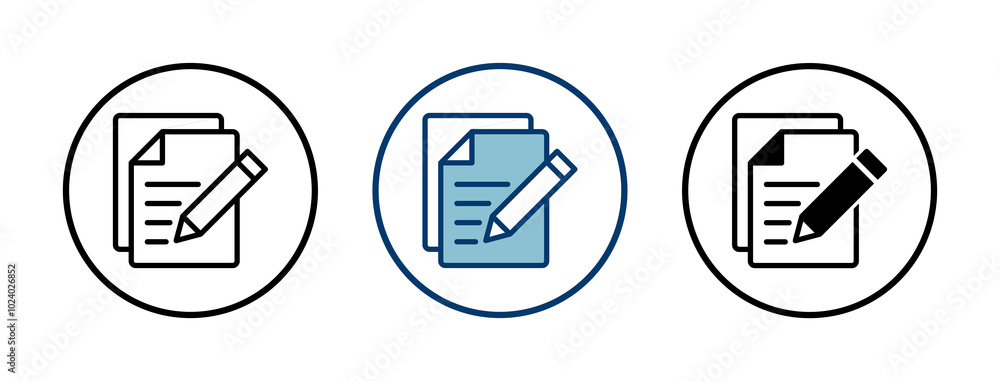 Poster note icon vector isolated on white background. taking note icon vector. edit line icon. document wri