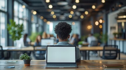 Focused Work Environment in Modern Office