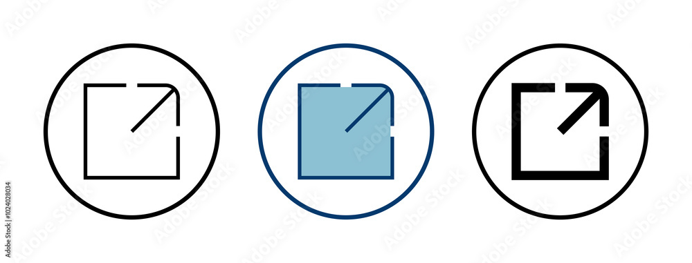 Aufkleber link icon vector isolated on white background. link vector icon. external link symbol vector icon. h