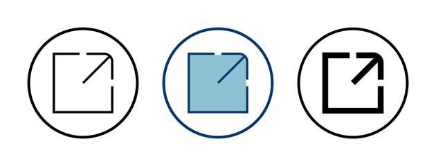 Link icon vector isolated on white background. Link vector icon. External link symbol vector icon. Hyperlink symbol