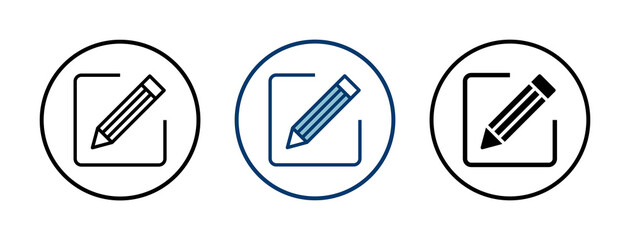 Edit icon vector isolated on white background. Pencil icon. sign up Icon vector. edit text