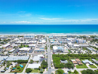 Downtown Cocoa Beach on Florida's Space Coast in Brevard County	