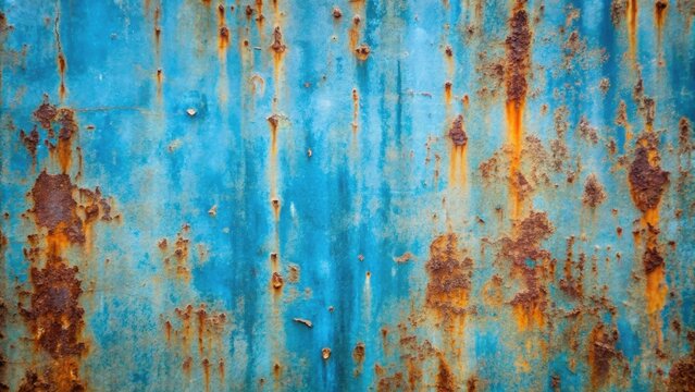 Rustic blue weathered metal texture with rust and corrosion , rustic, blue, weathered, metal, texture, rust, corrosion