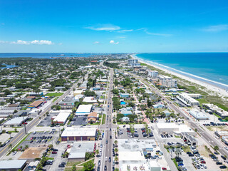 Downtown Cocoa Beach along A1A on Florida's Space Coast in Brevard County		