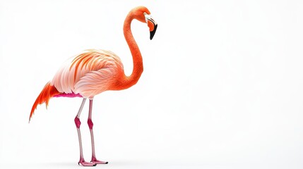 Obraz premium flamingo isolated on white background